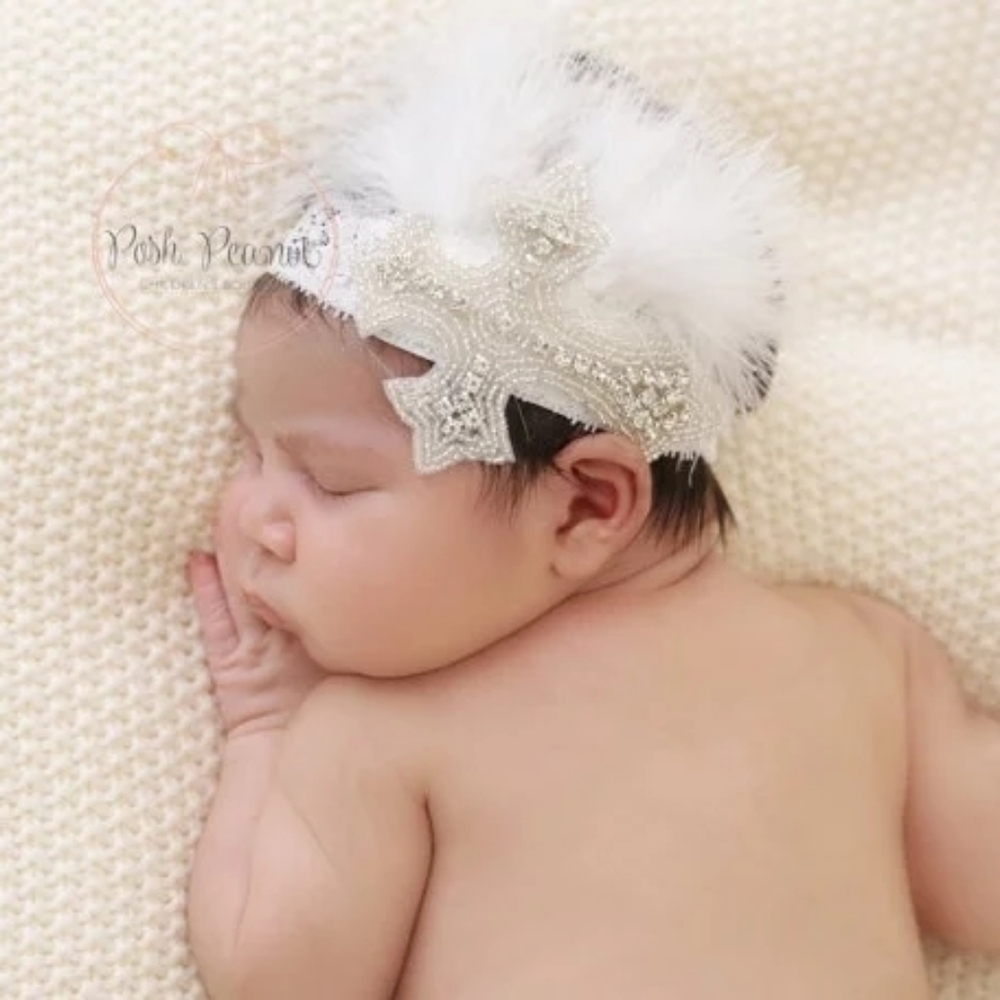 Baby christening Cross headband